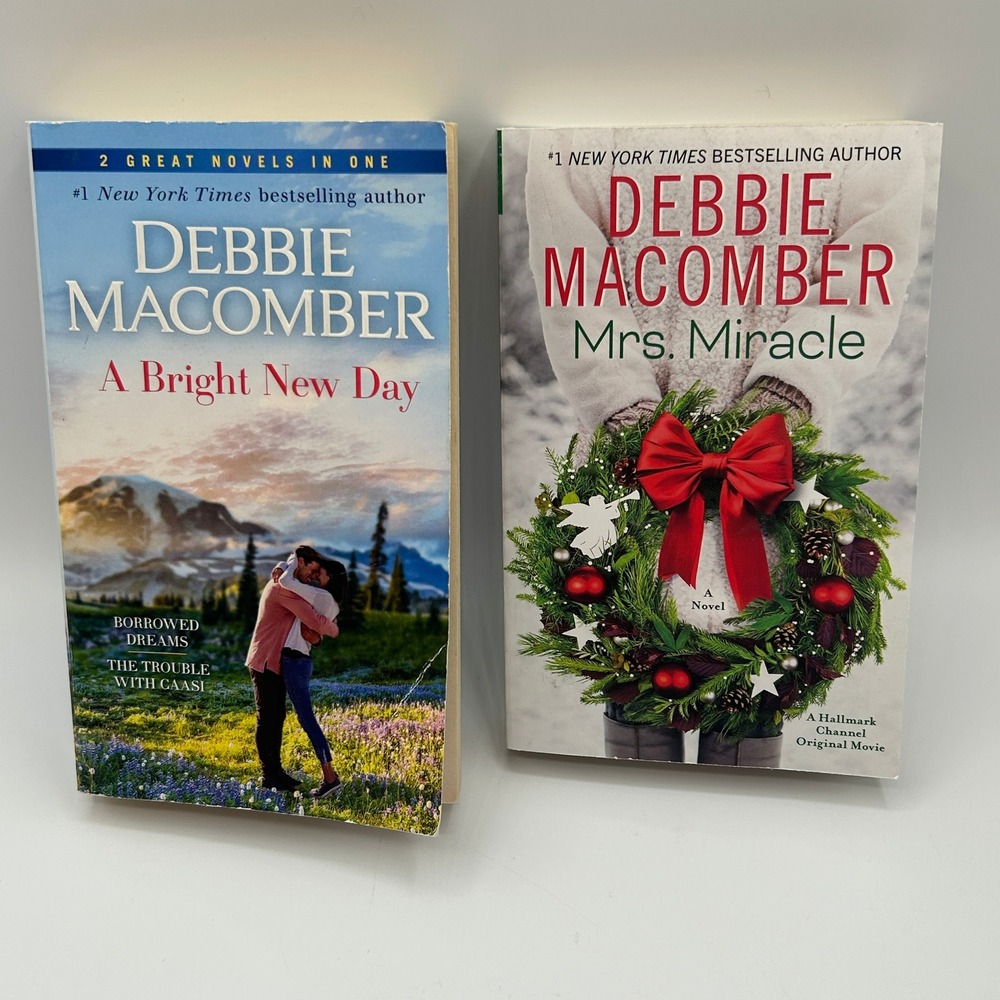 BUNDLE 2 Debbie Macomber A Bright New Day Mrs Miracle Paperback Romance Hallmark